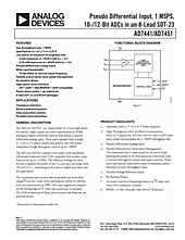 DataSheet AD7451 pdf